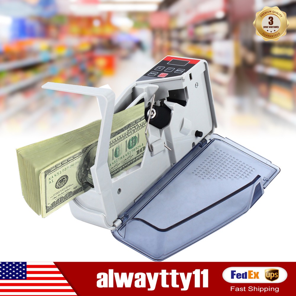 Mini Portable Money Counter Machine – Fast 600 Bills/Min Counting