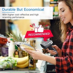 USB Wired 2D Barcode Reader Handheld CCD 1D QR Bar Code Reader Screen Scanner