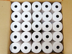 3&Prime; x 165&prime; 1-Ply Bond Paper Rolls, 50/Box BPA Free