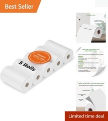 Biodegradable 2 1/4&Prime; x 50&prime; Thermal Receipt Paper – 5 Rolls, BPA Free