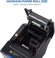 P068 Thermal Receipt Printer 80mm POS with Auto Cutter & Ethernet Connectivity