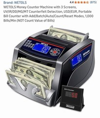 Wetols Bill Counter