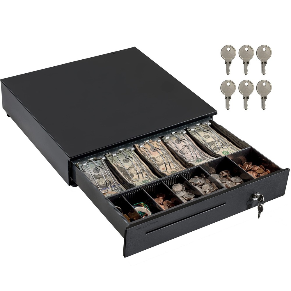 Cash Register Drawer for Point of Sale (POS) System, 5 Bill/7 Coin, 16&Prime; with …