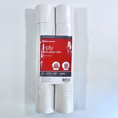 Printing Calculator Cash Register Paper Rolls 1-Ply 12 Count White 2.25” X 130’