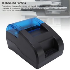 POS Receipt Printer 58mm USB Bluetooth ESC POS Command Portable Thermal Receipt
