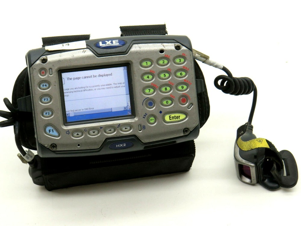LXE HX2 Wearable Mobile Computer with Finger Scanner, Battery, and Wrist Strap