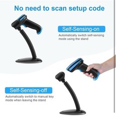 Laser 2.4G Wireless 1D Bar Code Scanners Readers for Computers PC Laptop Barcode