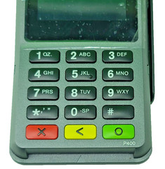 VeriFone P400 PLUS Touch Credit Card Terminal (UNIT ONLY) NO CABLE OR ADAPTER
