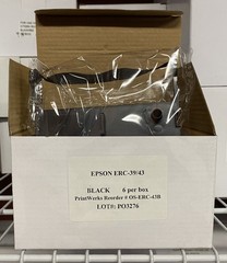 Epson ERC 39/43 POS black printer ribbon (box of 6)