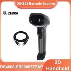 Zebra DS4608-SR00007ZZAP 1D 2D Imager Handheld Corded USB Barcode Scanner Kit