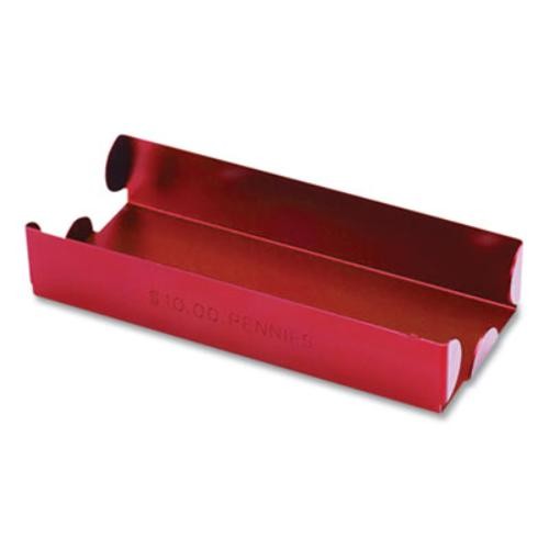 Controltek 560065 Metal Coin Tray, Pennies, 3.5 X 10 X 1.75, Red