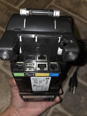 First Data FD130 Duo Credit/ Debit Card Terminal Cracked Screen. Tested