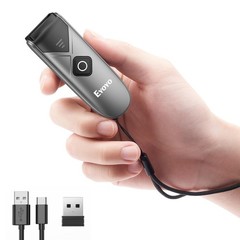 Bluetooth 2D&1D Barcode Scanner, Portable Wireless Mini Barcode Reader with 2…