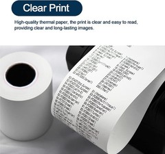 Easy Install 80mm Thermal Receipt Rolls, 50 Rolls