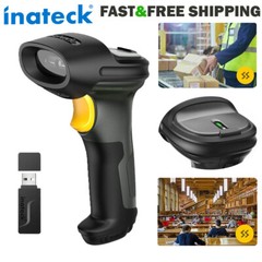 Inateck 1D Wireless Bluetooth Barcode Scanner Reader Gun Anti Shock Vibration