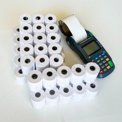 2-1/4&Prime; x 50&prime; 85&prime; Thermal Paper Credit Card Cash Register POS Receipt Paper Rolls