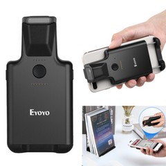 Eyoyo QR Code Scanner Bluetooth Barcode Scanner Back Clip Wireless 1D 2D Reader