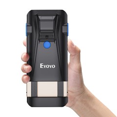 Phone Back Clip Barcode Scanner 1D 2D Wireless Store Warehouse Inventory Reader