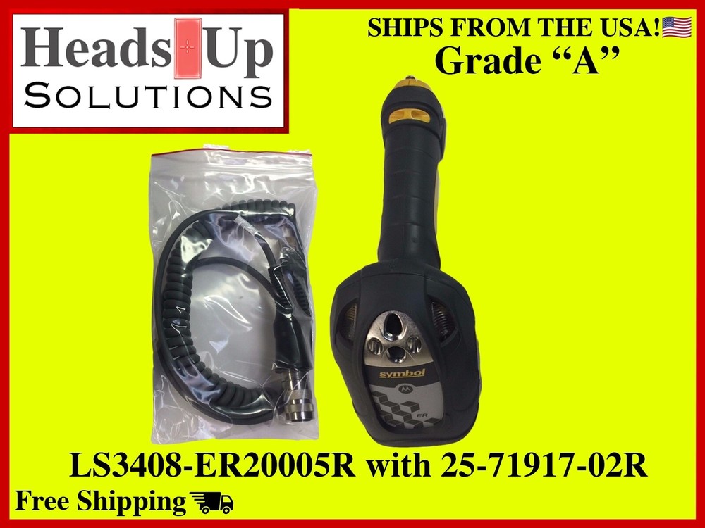 Refurbished LS3408-ER20005R w/ NON-OEM 25-71917-02R REFURBISHED & SHIPS IN USA!