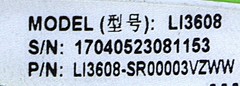 ZEBRA LI3608 LI3608-SR00003VZWW BARCODE SCANNER