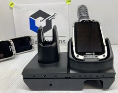 LOT OF THREE ZEBRA TC8000 UNTESTED TOUCHSCREEN SCANNERS NO BATTERIES W/ CHARGER