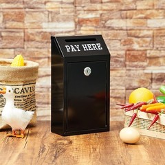 Versatile Metal Donation Cash Box – Wall Mount, Easy Setup, 10.2 x 5.7 Inch