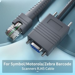 For Zebra DS3408-SR DS3508 DS3478 DS3578 DS3578-SR Coiled Cable 5M RS232 to RJ45