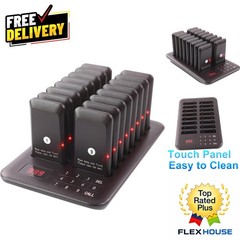 Customer Notification System with 16 Pagers – Ideal for Restaurants and Cafes