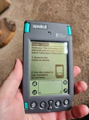 Symbol SPT1500 ZRG20200E Barcode Scanner Palm Platform