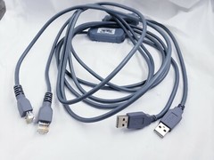 Lot of 2 Intermec 3-414038-11 USB Data Transfer Cable AS IS