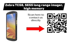 Zebra TC58, TC58A1-3T1K6B1010-NA Mobile Computer , SE55 2D imager long range