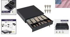 Cash Register Drawer for POS System, Black