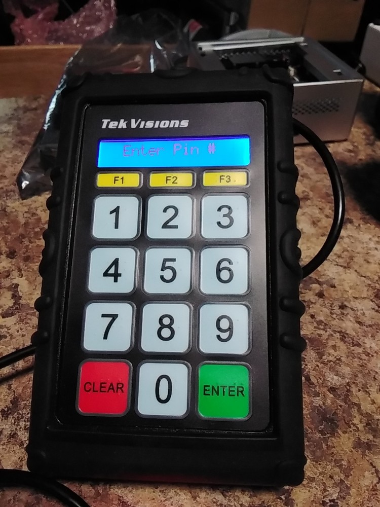 Tekvisions Armour Scan Fully Programmable Mini-Terminal LCD Pinpad Parts Only