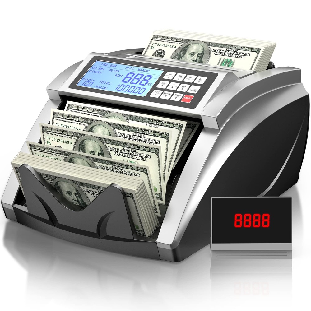 Maquina Para Contar Contadora De Billetes Con Deteccion De Billetes Falsos UV IR