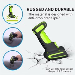 2d Bluetooth Industrial Barcode Scanner Industrial Bar Code Reader With Wireless