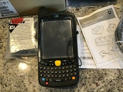 Motorola MC659B-PD0BAB00100 BAR CODE CODE SCANNER w/battery, cradle & charger
