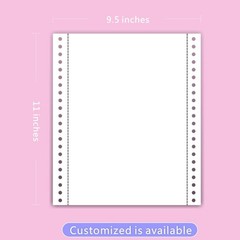 9-1/2 x 11 Inches NCR Continuous Feed Computer Paper 2-Ply 1000 Count