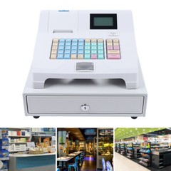 48Key Desktop Electronic Cash Register POS Casher Digital LED Display w/ Drawer