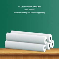 A4 Thermal Paper 26.2ft Long 8.3in 1.2in Size Bright Smoothing A4 Thermal Pr NEW