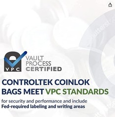 Controltek Coinlok 12 X 24.5 Clear 50 Bags Tamper Resistant Coin Bag Cash