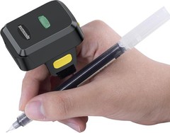 2D Bluetooth Barcode Scanner, Mini Wireless Wearable Finger Barcode Scanner