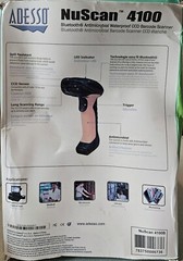 Adesso NuScan 4100B WirelessBarcode Scanner Bluetooth Waterproof