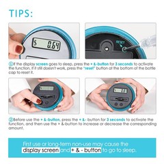 Digital Coin Counting Bank Money Jar 1.8L ABS Plastic US Coins