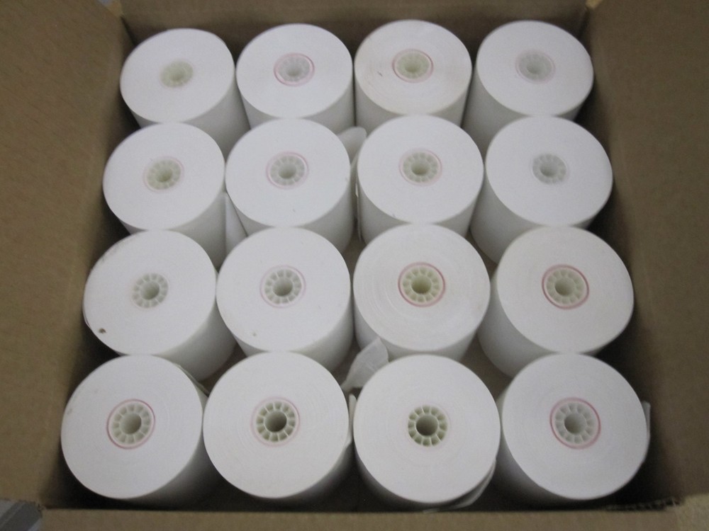 16 Count – 2 3/4&Prime; Wide x 3&Prime; Diameter Receipt Regular Paper Rolls