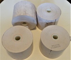 4 Rolls 2 1/4&Prime; x 85&prime; Thermal Paper Credit Card & Cash Register Tape 1/2&Prime; core