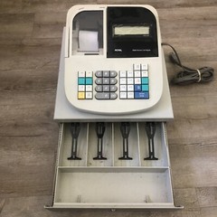 Royal 435dx Electronic Cash Register Box Tested Works No Drawer Key