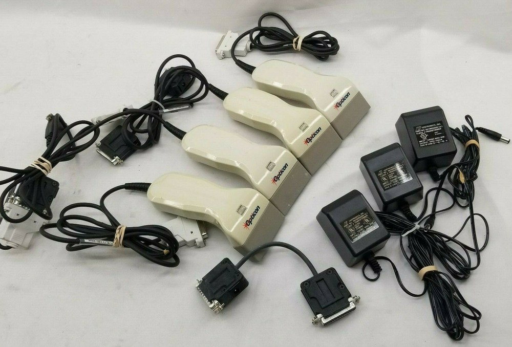 (Lot of 4) Opticon HLT-ELT1120/002R Barcode Scanner | Pre-Owned, Untested