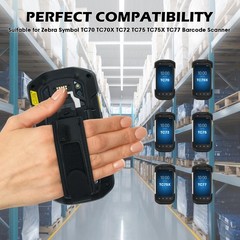 Hand Strap Replacement for TC77 TC70 TC72 TC75 TC70X Barcode Scanner – 5 Pcs, Du