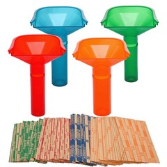 Coin Counting Tubes Set of 4, Color-Coded Tubes