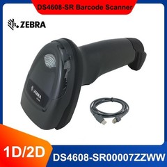 Zebra DS4608-SR00007ZZWW 2D LED Handheld Laser Imager Barcode Scanner USB Cable